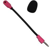 Micrófono de auriculares, para Logitech G PRO X2 Gaming Headset Micrófono, reemplazos, micrófono, conecta, reproduce micrófono de auriculares para juegos (rosa)
