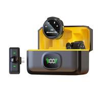 Micrófono De Bassatro Inalámbrico - Clip Magnético, Cobertura 50m | Wide Utiliza La Adquisición De Audio Inalámbrico para La Cámara De Smartphone, El Micrófono De Entrevista De Potencia 8H