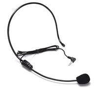 Micrófono de brazo con cable TRS de 3,5 mm para colgar en la oreja, micrófono condensador unidireccional
