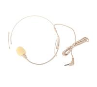 Micrófono de Cabeza, Auricular de un Oído para Graves Pesados con Bloqueo de Tornillo Micrófono de Cabeza Montado en la Cabeza con 1 Hebilla Fija para Estaciones de TV