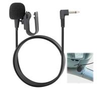 Micrófono de coche de 3,5 mm con clip en mini micrófono externo con cable de montaje 3M, micrófono para Corehan Power, unidad principal de vehículo, Bluetooth, radio estéreo, DVD, GPS, enchufe y P