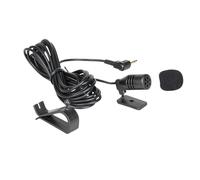Micrófono de coche de 3,5 mm, micrófono de montaje para unidad principal de vehículo, Bluetooth, radio estéreo, GPS, DVD, receptor estéreo de coche