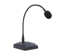 Micrófono de Condensador de Cuello de Cisne de Escritorio, Micrófono Cardioide de Condensador de Escritorio de 360 Grados, con Indicador LED de Base, Micrófono XLR para
