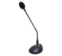 Micrófono de Condensador de Cuello de Cisne de Escritorio, Micrófonos de Podio XLR Ajustables Cardioides con Base, Micrófono con Cable para Reuniones, Conferencias,