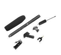 Micrófono de condensador sin profesional Grabación de entrevista Vlog Live Mic Supercardioide para cámara réflex digital de 3,5 mm Fácil de usar