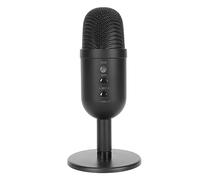 Micrófono de Condensador USB, Micrófono de Condensador para Juegos con Luz RGB, Micrófono de Escritorio con Pastilla Cardioide para Transmisión de Podcasts y Grabación de Estudio