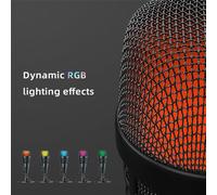 Micrófono de Condensador USB para Juegos Micrófono de Podcast Direccional en Forma de Corazón para Grabación de Teléfonos Portátiles Transmisión en Vivo USB Giratorio de 180 Grados Negro