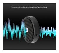 Micrófono de conferencia profesional, Yuanj2021Actualizado Captación de audio omnidireccional de 360º con reducción de ruido basada en chip,