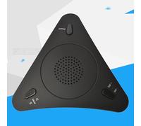 Micrófono de Conferencia USB con Captación Omnidireccional 360°, Cancelación de Eco Avanzada, Volumen Ajustable y Función Silencio, Compatible con PC y Móviles, Entrada para Auricu