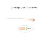 Micrófono de Diadema de Condensador Electret de 4 Pines con Cable de 3,5 mm y Doble Gancho para la Oreja, Conector XLR de 4 Pines.
