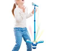 Microfono De Eco para Niños,Juguetes De Canto con Soporte Ajustable Colorido Y Luz | Micrófonos de Karaoke Juego Divertido - para Niños, Niñas, Preescolares, Kindergarten, Amigos, Hija