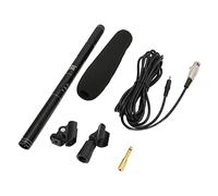 Micrófono de Entrevista con Cable de Aleación de Aluminio Profesional con Reducción de Ruido para Informes, Transmisión en y Producción de Cine y Televisión