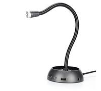 Micrófono de Escritorio USB, Diseño de Pastillas de Doble Condensador Micrófono USB Que Realmente Restaura la Función de Voz Humana para Conferencias para Reuniones