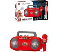 Micrófono de Estrella con Soporte, música integrada, Luces de Colores y Efectos de Eco. Karaoke portátil para Cantar. Guitarra eléctrica Creativa para niños de 2 a 4 años. Divertida y fácil de Usar.