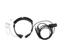 Micrófono de garganta tubular oculto con PTT de dedo, auricular reforzado con reducción de ruido para radios Baofeng Kenwood, buena calidad, buena