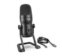 Micrófono de grabación USB, micrófono de podcast para cuatro patrones de recogida para voces, juegos, clase Zoom