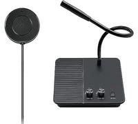 Micrófono de intercomunicación antiinterferencia de negocios e intercomunicador con ventana de altavoz, ideal para comercio, banco, oficina, hospital