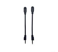 Micrófono de juego de repuesto, 1 paquete de micrófono desmontable para auriculares con cancelación de ruido y cuello flexible flexible para una comunicación de voz clara en juegos para sesiones