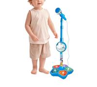 Micrófono De Juguete: Dispositivo De Música Apto Para Viajes, Herramienta De Canto Iluminada Portátil, Altavoz De Pie | Entretenimiento Para De Karaoke, Grabación De Podcasts Para Niños, Práct