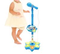 Micrófono De Juguete Dispositivo Inalámbrico de Canto con Luces | Micrófono De Juguete Para Niños Con Soporte Para Infantiles Cumpleaños Hogar Escuela Eventos Y Actuaciones En