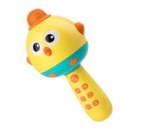 Micrófono de juguete genérico - Chicken Shape Speaker, 2 en 1 reproductor de música portátil para niños, recargable con luz LED, interactiva Sound Toy for Birthday Christmas Party Home