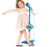 Micrófono De Juguete - Micrófono De Karaoke Infantil De 17,8 X 6,3 Cm, Soporte Ajustable, Dispositivo Musical Para Cantar, Luz LED Intermitente Para Escenario, Herramienta De Entretenimiento Divertida