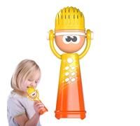 Micrófono de juguete, micrófonos para niños para cantar | Lindos micrófonos de karaoke inalámbricos con luz | Actividad de aprendizaje preescolar, juguete musical sensorial educativo para viajes de fi