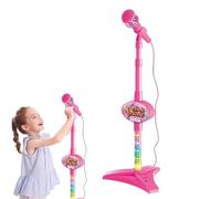 Micrófono de juguete para - Karaoke de pie ajustable de 60 cm, luces intermitentes coloridas | Juguete de canto musical para niños y niñas de 3 años, juego de actuación, entretenimiento