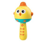 Micrófono de juguete para niños | Reproductor de música 2 en 1 con forma de gallina - Micrófono portátil recargable con luz LED - Para fiestas y reuniones en casa, Navidad y cumpleaños