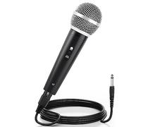 Micrófono de karaoke dinámico para cantar con cable XLR de 4 m (ø5 mm), micrófono de mano de metal compatible con canto de karaoke, discurso, boda, Tiktok, fiesta, escenario y actividades al aire