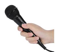 Micrófono de Karaoke, Micrófono Karaoke Vocal Dinámico Portátil Portátil Bobina Móvil Canta Máquina de Canto (Black)