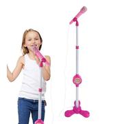 Micrófono de Karaoke para niños - Máquina de Cantar de pie, Dispositivo de Juego Colorido, no Requiere batería, función de Audio conectable | para niños Diversión para en Interiores Práctica