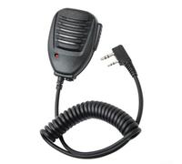 Micrófono de mano PTT para Baofeng UV-82L UV5R EX BF-888s Woxun KG-679 Kenwood TK-2100 Linton LT-3260 Puxing PX-3288 con conector de 3,5 mm con clip ajustable