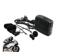 Micrófono de motocicleta, auriculares de cara completa para motocicleta, manos libres, control de volumen, reproductor de MP3
