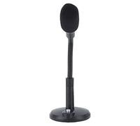 Micrófono de ordenador, Plug and Play, Negro Portátil 360 Grados Direccional Pick-up Micrófono con Cable para Asambleas (3,5 mm)