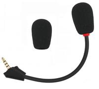 Micrófono de repuesto compatible con auriculares inalámbricos HyperX Cloud Alpha para juegos, micrófono desmontable con cancelación de ruido con luz indicadora LED de silencio