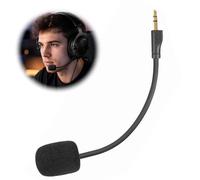 Micrófono de Repuesto Compatible con Logitech G Pro X/G Pro X2, 1 Pieza | Micro Auriculares Gaming Desmontable, Cancelación de Ruido, Conector 3,5mm Chapado en Oro, Brazo Flexible para Gaming