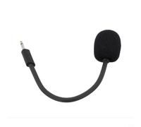 Micrófono de repuesto de 2,5 mm para auriculares JBL Q100 con cable, pastilla omnidireccional con brazo flexible, construcción de metal y cubierta de esponja de ruido del viento