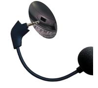 Micrófono de repuesto para auriculares Kingston HyperX Gaming Cloud, Cloud X y Cloud II, micrófono desmontable con cancelación de ruido cristalino (ranura cuadrada para conector)