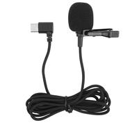 Micrófono de solapa de calidad profesional con sensibilidad de 32 dB, cancelación de ruido, captación omnidireccional para cámaras de acción y