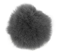Micrófono de Solapa de Piel Artificial para el Viento, Reduce el Ruido, Micrófonos de Solapa de Apertura de 1 Cm / 0,4 Pulgadas, Parabrisas, Suave, Cálido, Claro, Sonido para Interiores(gris)