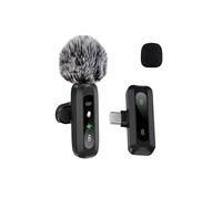 Micrófono de Solapa Inalámbrico J3 con Conector USB Tipo C y Cancelación de Ruido para Transmisión, Patrón Polar Unidireccional B