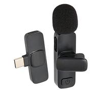 Micrófono de Solapa Lavalier inalámbrico Profesional, Mini micrófono de Solapa con cancelación de Ruido con captación de Sonido Envolvente de 360 Grados para teléfono Android OS