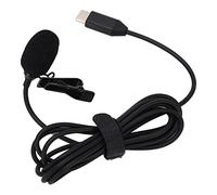 Micrófono de Solapa Lavalier, Micrófono de Cámara Deportiva para Insta360 One X2 X3, Micrófono Lavalier con Clip Omnidireccional Antiinterferencias para Entrevistas de Grabación