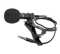 Micrófono de solapa - Micrófono portátil con clip, micrófono Lavalier para auriculares, amplificador de voz ligero y versátil, micrófono Lavalier, manos - Grabación de audio para entrevistas,
