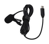 Micrófono de Solapa para Insta360 One R, Micrófono Lavalier con Pastilla Omnidireccional con Cable, Diseño de Clip Liviano Plug and Play con Tipo C para Transmisiones Web,