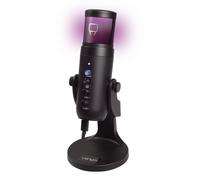 Venom Micrófono de transmisión cardioide USB con rejilla de malla con luz LED (PS5 / PS4 / PC)