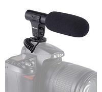 Micrófono de vídeo, micrófono de entrevista de fotografía compatible con Sony, Nikon Canon, cámaras réflex digitales, videocámaras (interfaz de 3,5 mm) (excepto Canon T5i, T6)