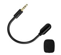 Micrófono desmontable de 3,5 mm compatible con auriculares Razer Barracuda X, micrófono con cancelación de ruido con espuma, 15 cm
