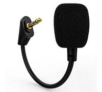 Micrófono desmontable de repuesto de 3,5 mm para Kingston HyperX Cloud Alpha S HyperX Cloud Alpha Gaming Headset, micrófono de manguera de metal equipado con una cubierta de espuma